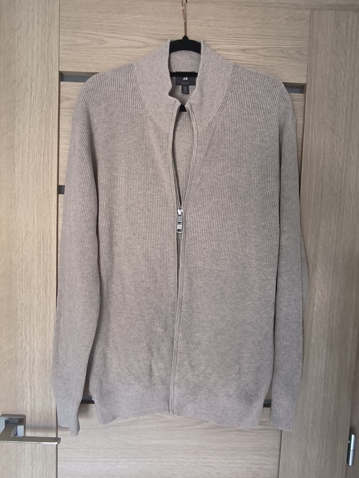 Beżowy kardigan męski H&M rozm. M