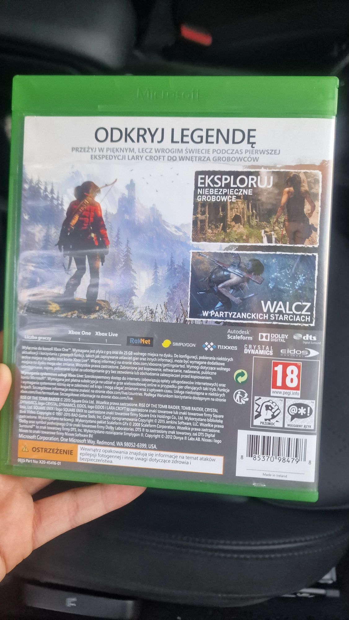 Rise of the tomb raider na xbox one