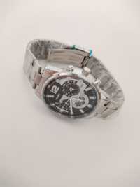 Nowy zegarek męski Vikabo srebrny czarny bransoleta