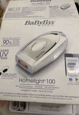 Depiladora laser babyliss  homelight 100