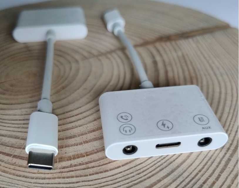 Адаптер перехідник картридер iPhone Type-C Lightning USB AUX мікрофон