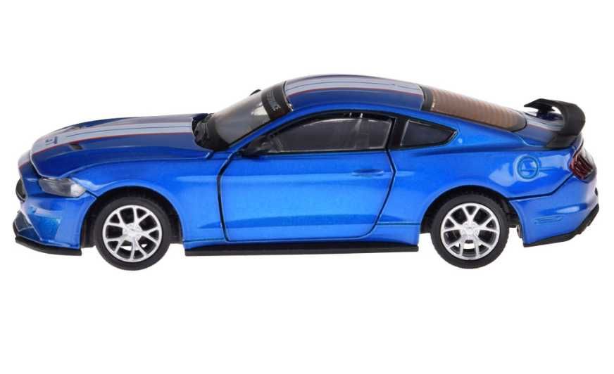 Zabawka dla pasjonatów tuningu mustang gt 2018 niebieski skala 1:42