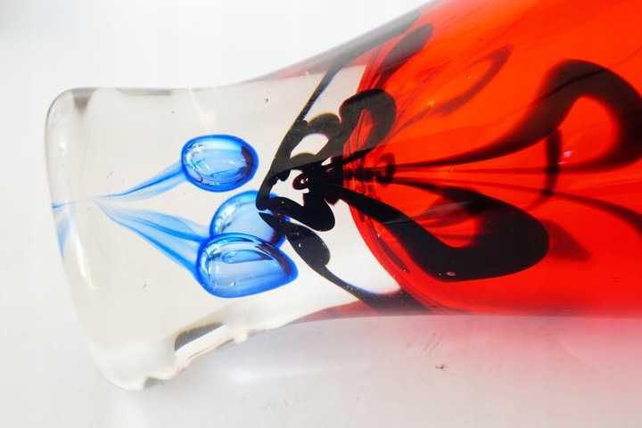 Szkło murano style glas piękny wazon