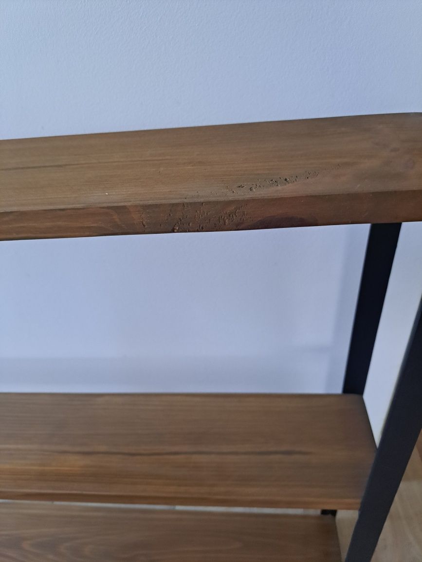 Półka regał  wiszący metalowy czarny