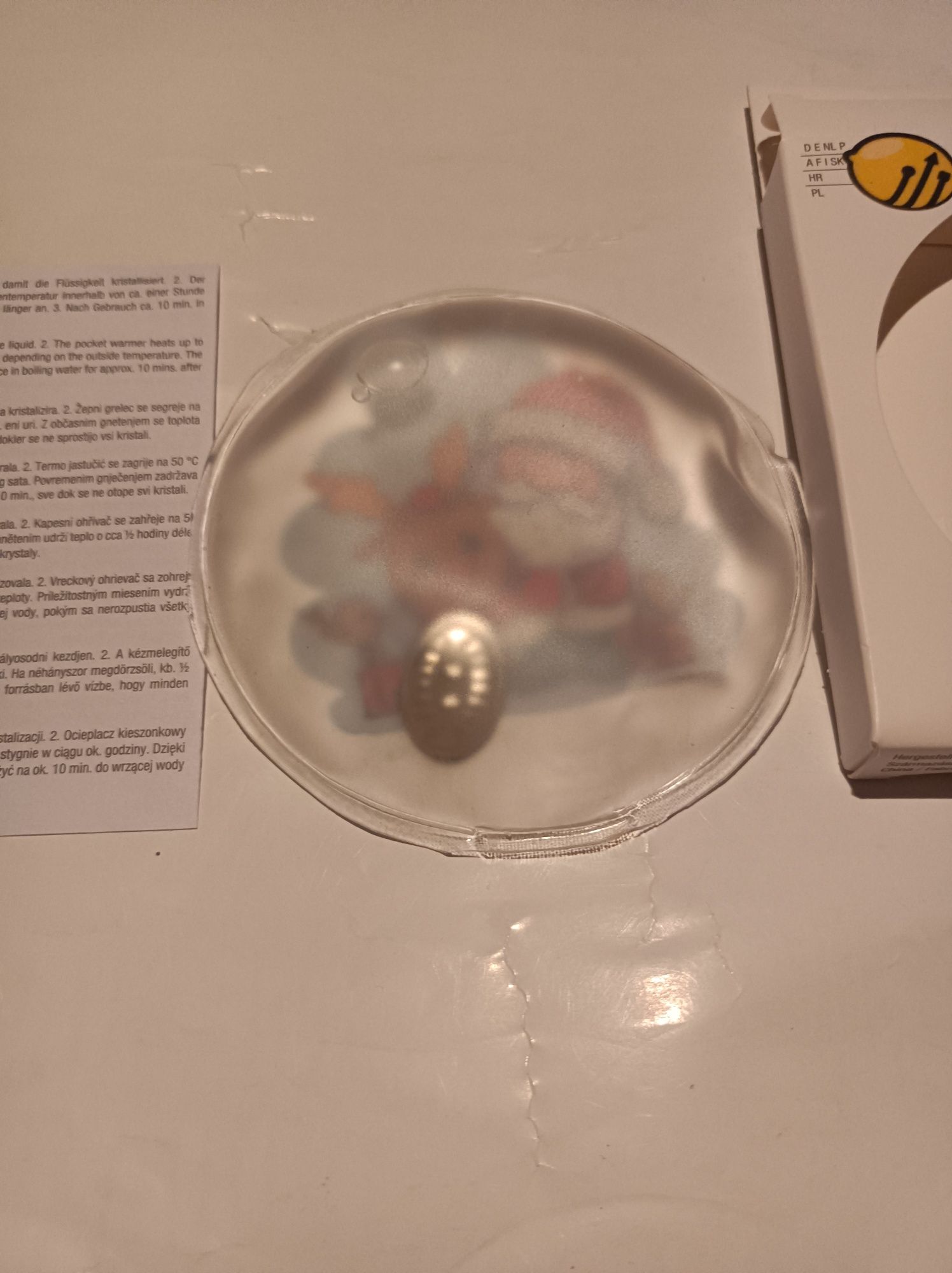 Kieszonkowy ogrzewacz Mikołaj i renifer nowy