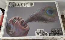 Plakat filmu Trainspotting w ramie