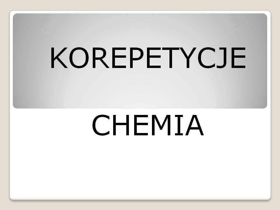 Nauczyciel udzieli korepetycji z chemii