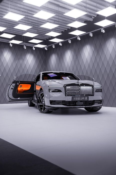 Rolls-Royce Spectre RR SPECTRE BLACK BADGE, Grey/ Orange, Nowy 2025, Starlight, Full