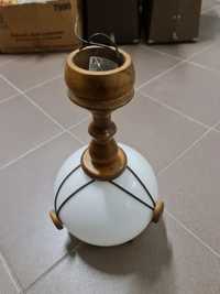 Lampa sufitowa elementy drewniane