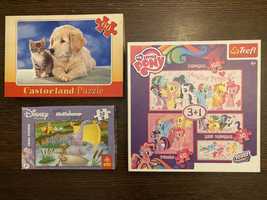 Puzzle Castorland, Disney, Trefl - zestaw 3 szt.