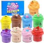 Kit de 9 pacotes de lodo Mini Cloud Slime Kit de brinquedo de