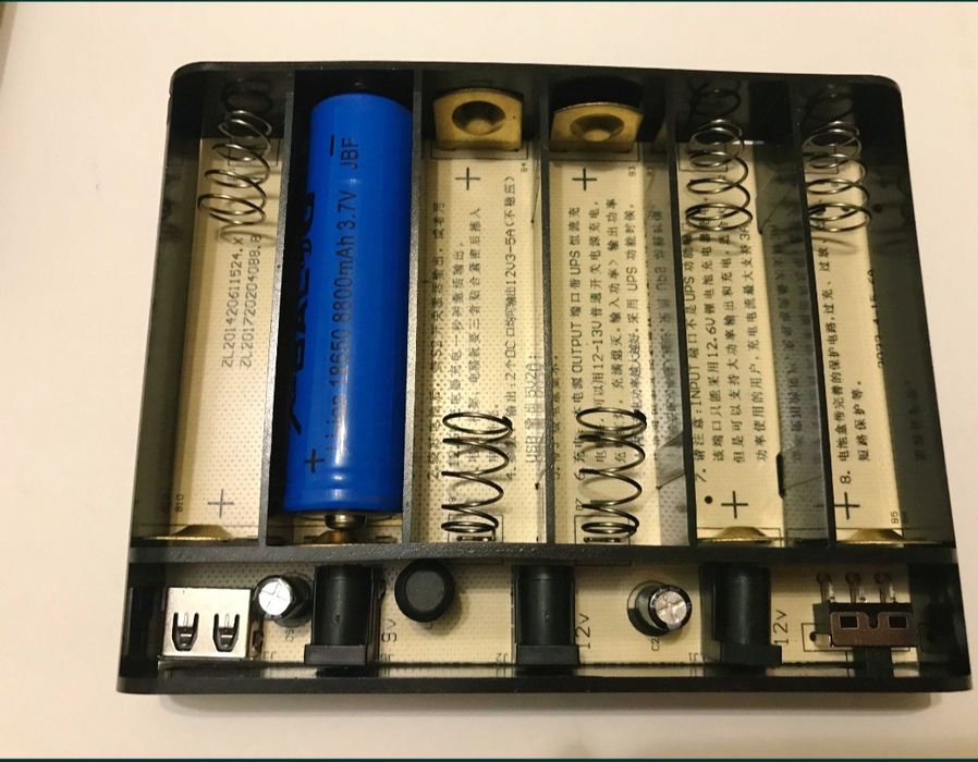 UPS 5V 9V 12V PowerBank Безперебійник UPS для роутера 3 АКБ 18650