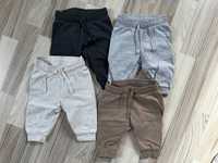 4 pary joggersów H&M 62 + skarpetki