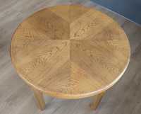 Stół drewniany dębowy okrągły