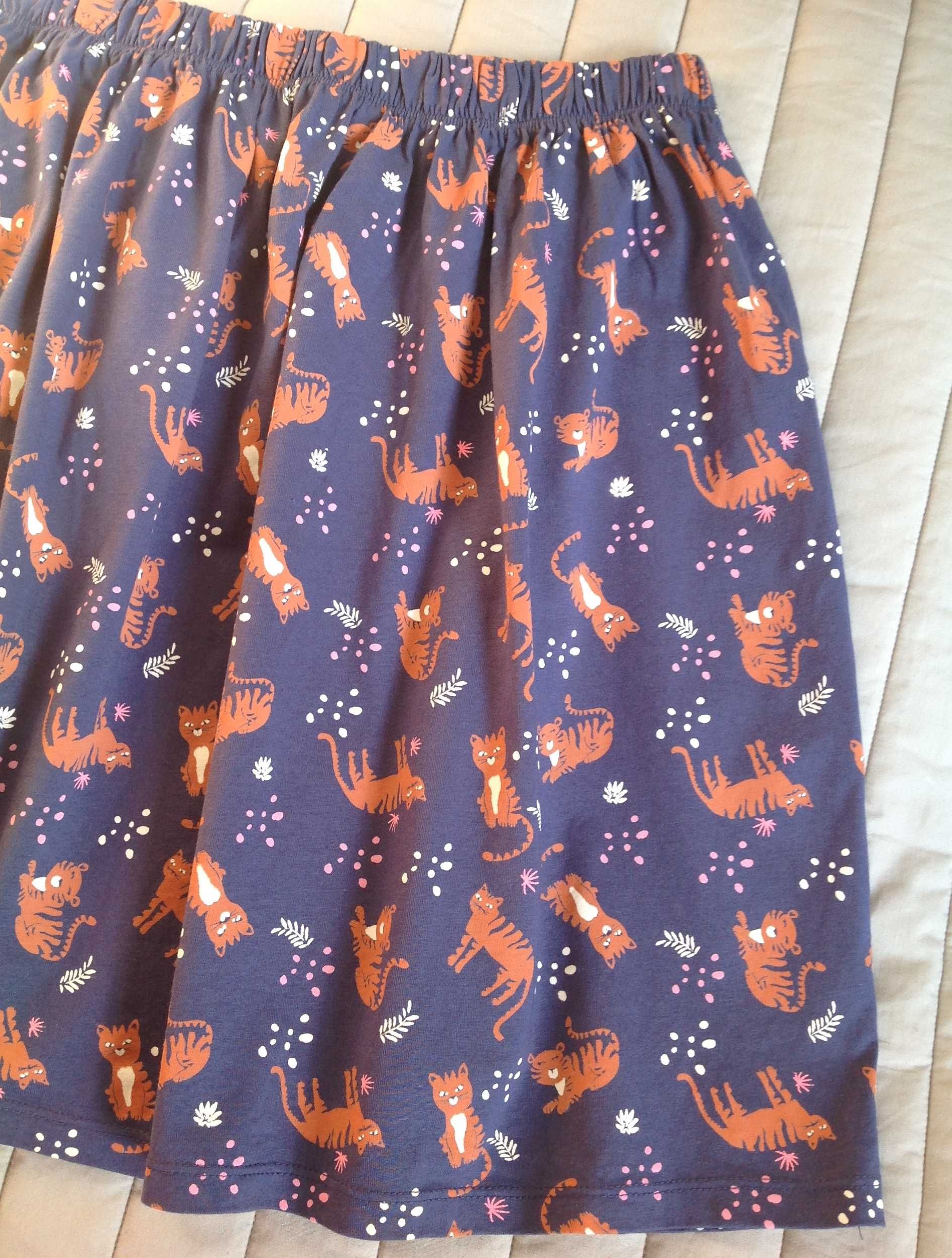 Cool Club bawełniana spódnica z nadrukiem w koty