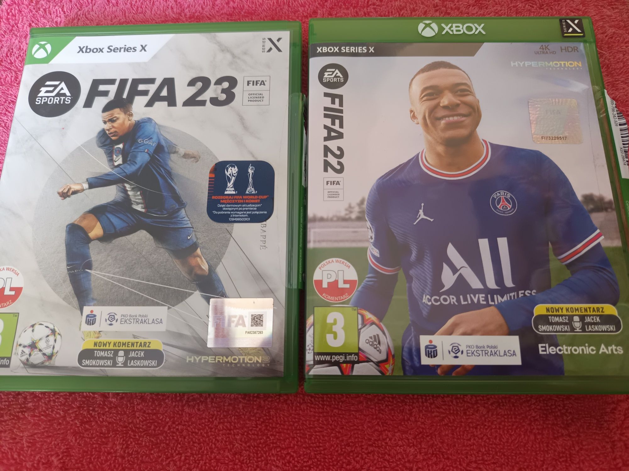 Zestaw FIFA 22 i FIFA 23 gry PL Xbox Series X