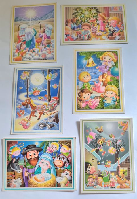 Komplet kart świątecznych Bożego Narodzenia 6sz Telekomunikacja Polska