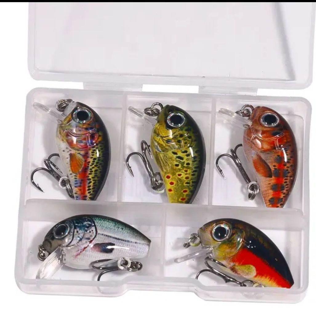 Zestaw mini woblerów 5 sztuk crankbait woblery