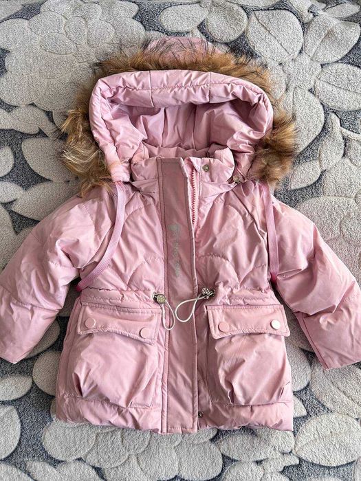Зимова курточка комбінезон на зиму для дівчинки 2 роки 92 см