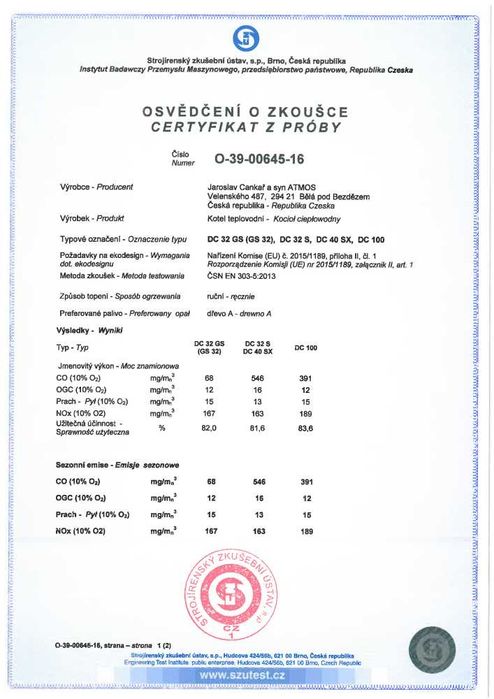 Kocioł zgazowujący drewno ATMOS DC 40SX - 40 kW - 5 klasa - Ecodesign