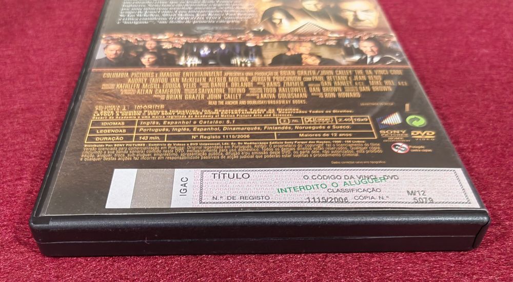 Filme DVD "O Código Da Vinci"