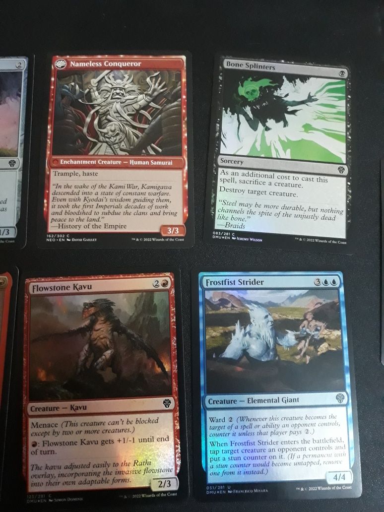 9 cartas magic, 8 brilhantes