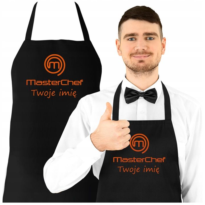 Fartuch Kuchenny Dla Taty Z Nadrukiem Masterchef Z Imieniem Upominek G