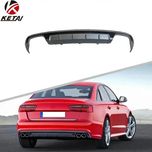 Диффузор накладка на задний бампер Audi A6 ауди а6 юбка обвес губа бам