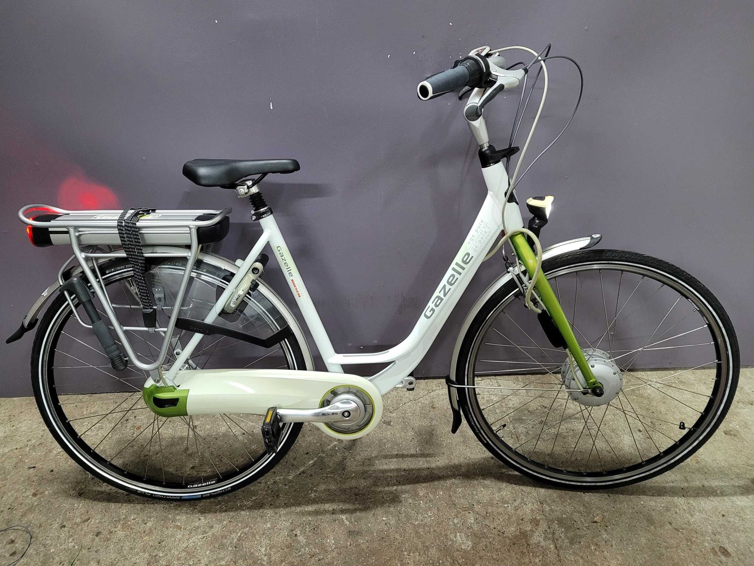 Rower elektryczny GAZELLEPURE. 2300 KM 86 Cykli ładowań 11.2 ah 405wh