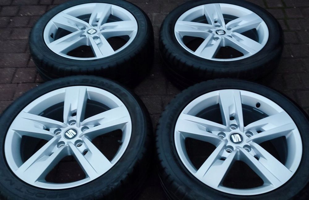 Felgi Aluminiowe Oryg. Seat Leon III 17 Cali 5x112 7Jx17 Et49 Ø57,1mm Bdb