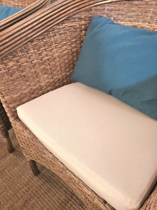 2 poltronas, cadeirao, palhinha, rattan, verga, rustico