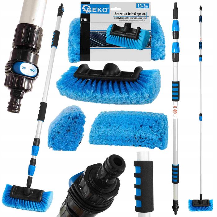 Szczotka Do Mycia Paneli Fotowoltaicznych Dachów Samochodu Miękka 3M