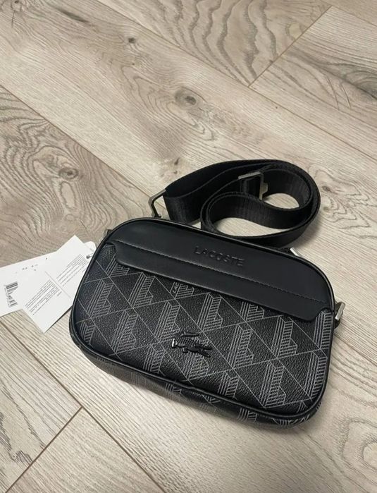 Сумка шкіряна Lacoste чоловіча