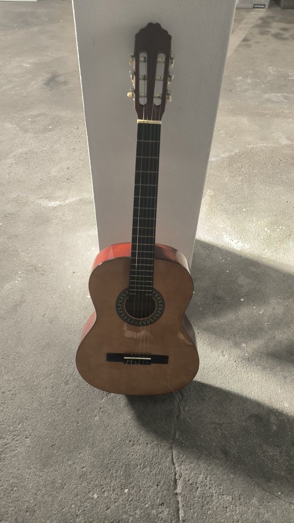 Guitarra com pasta