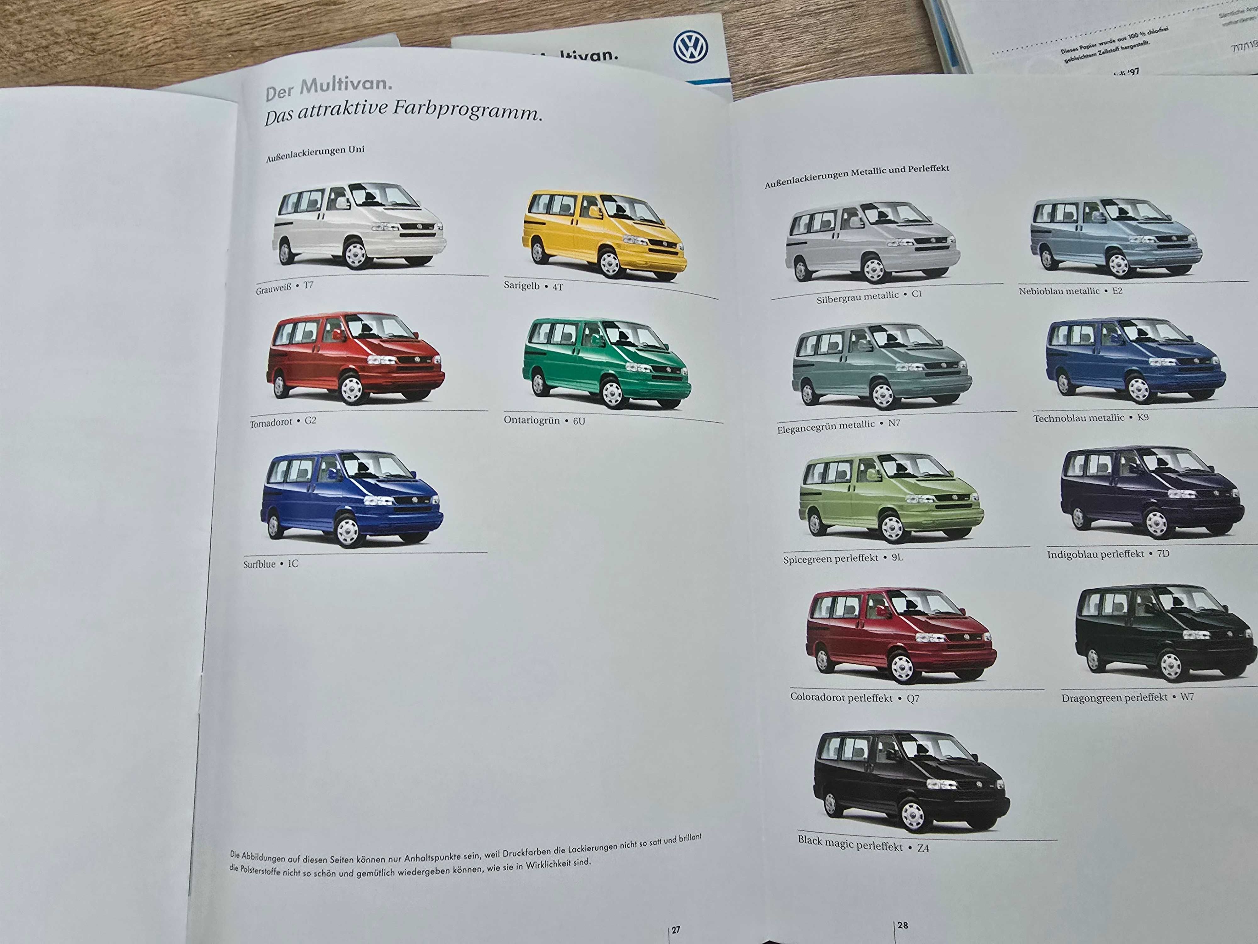 Prospekt VW T4 Multivan