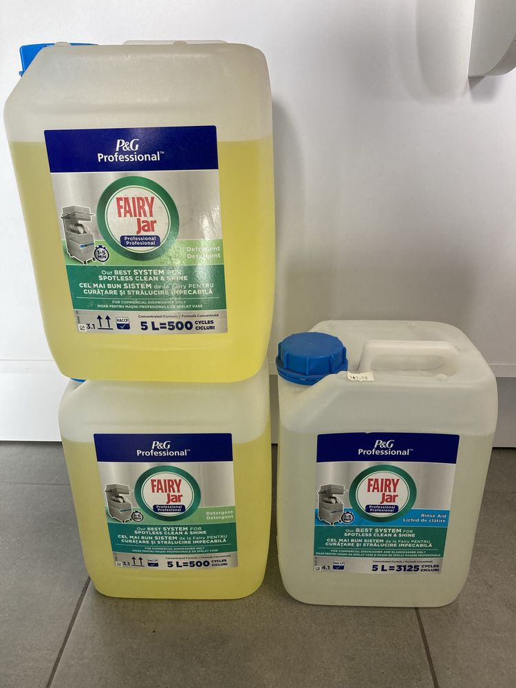 Fairy 2x detergent + nabłyszczacz
