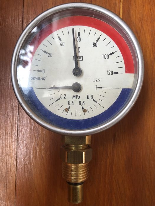 Термоманометр для тиску та температури