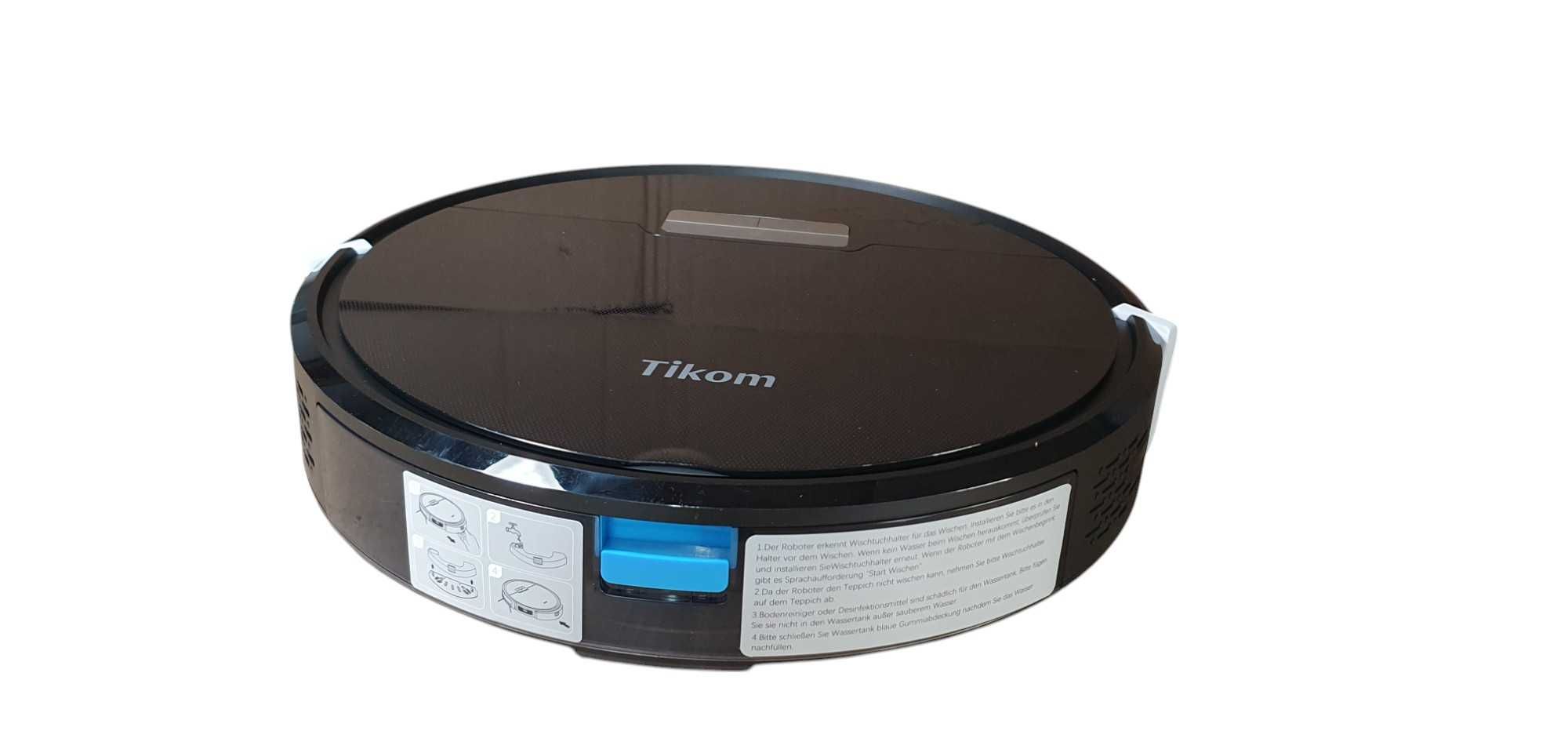 Robot sprzątający Tikom G8000 Pro 2w1 odkurzanie i mopowanie czarny