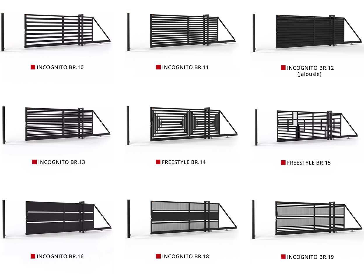 Brama Wjazdowa NA WYMIAR Przesuwna INCOGNITO BR.11 - TRANSPORT