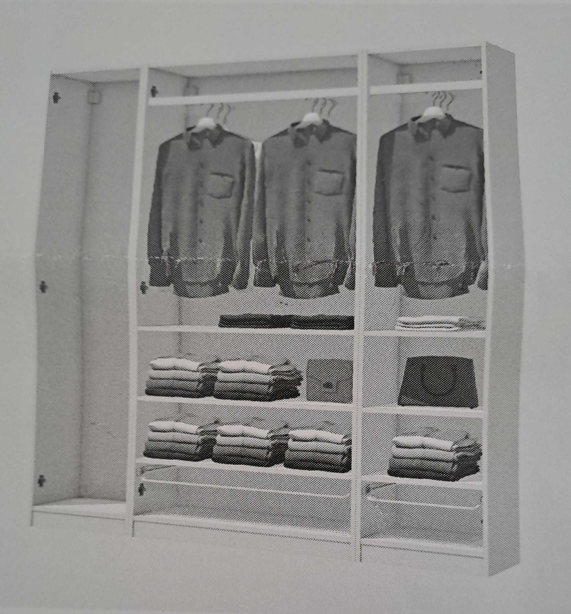 Roupeiro como novo, Ikea Pax, espelho ao centro: 200x39x201