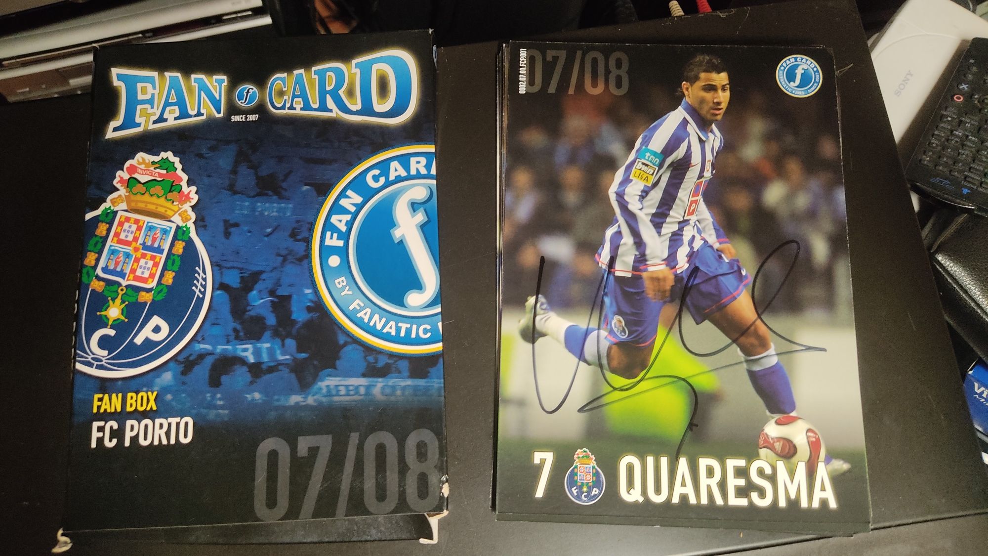 Fan Cards 2007/08  FCP 20 postais cartas Autografadas