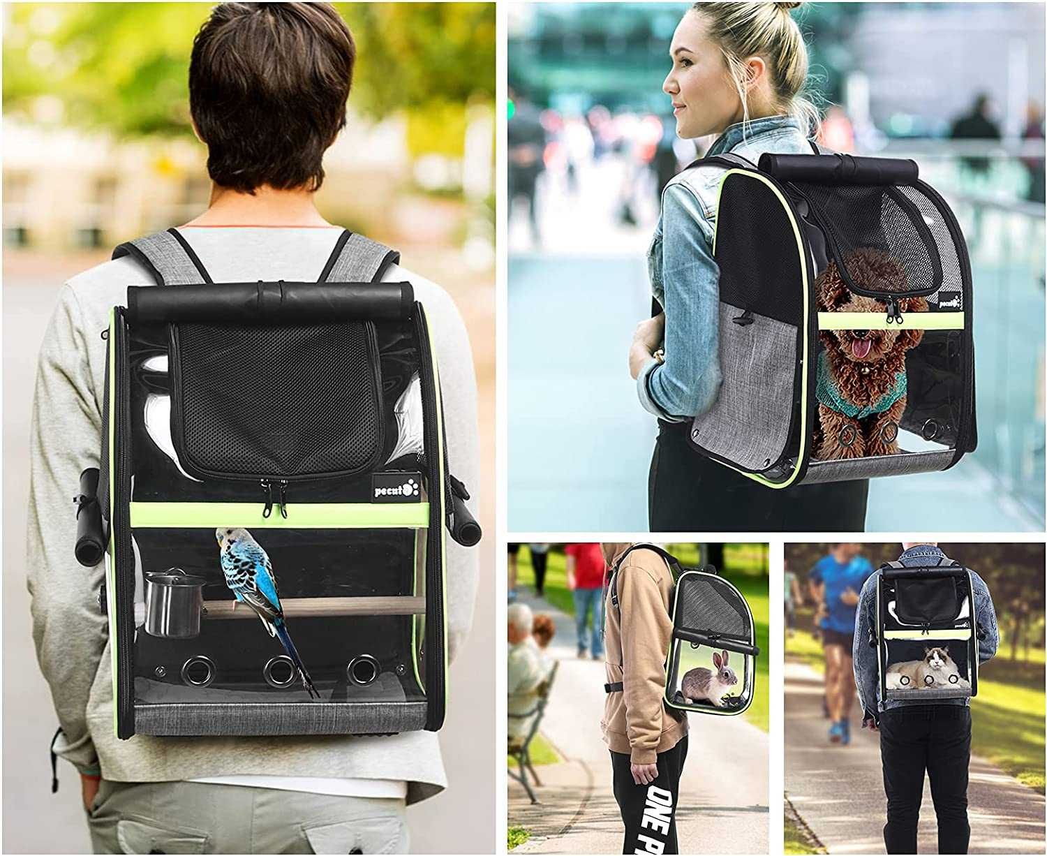 Transportadora para pássaros para viajar de comboio, carro, avião,Novo