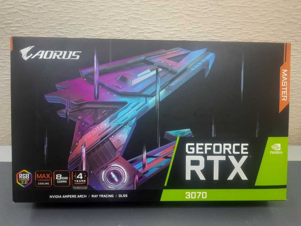 Відеокарта GIGABYTE AORUS GeForce RTX 3070 MASTER 8G. Гарантія!