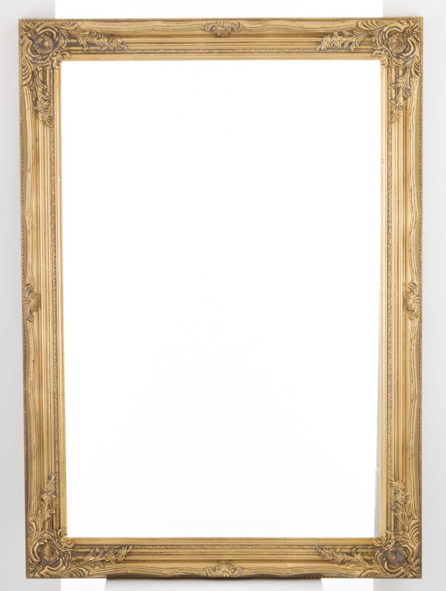 Złota zdobiona rama do lustra obrazu 105x74 cm stylowa pałacowa 60806
