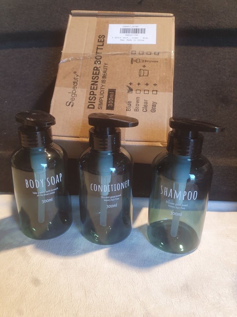 300 ml dozowniki mydło szampon balsam, butelki Segbeauty 300 ml pompka