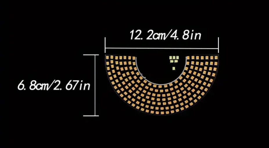 Глаза Дьявола LED панель на стекло