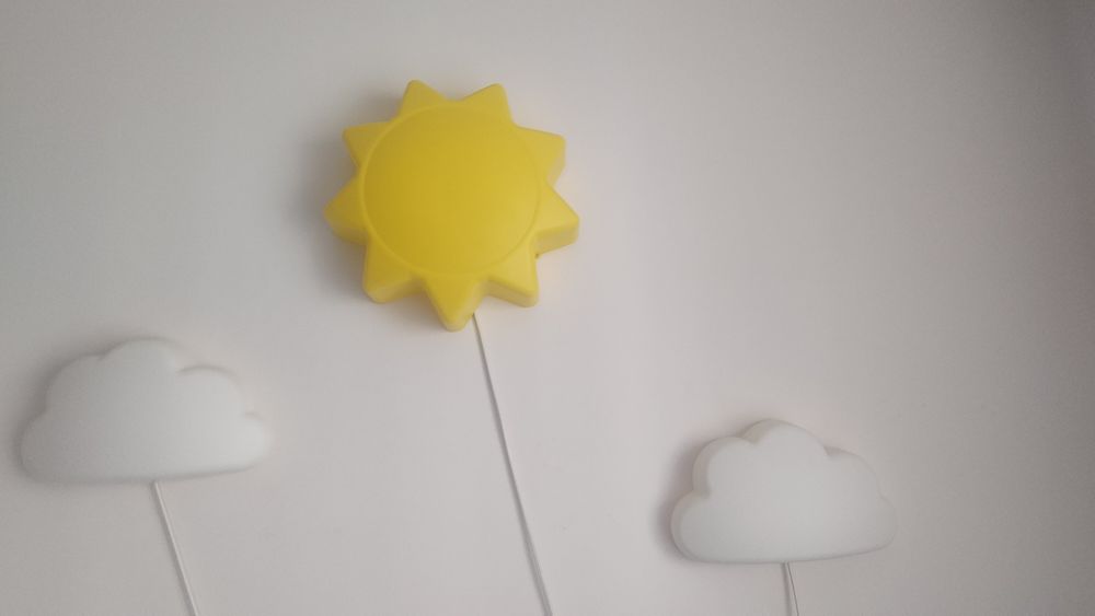Lampa ikea słońce i chmurki