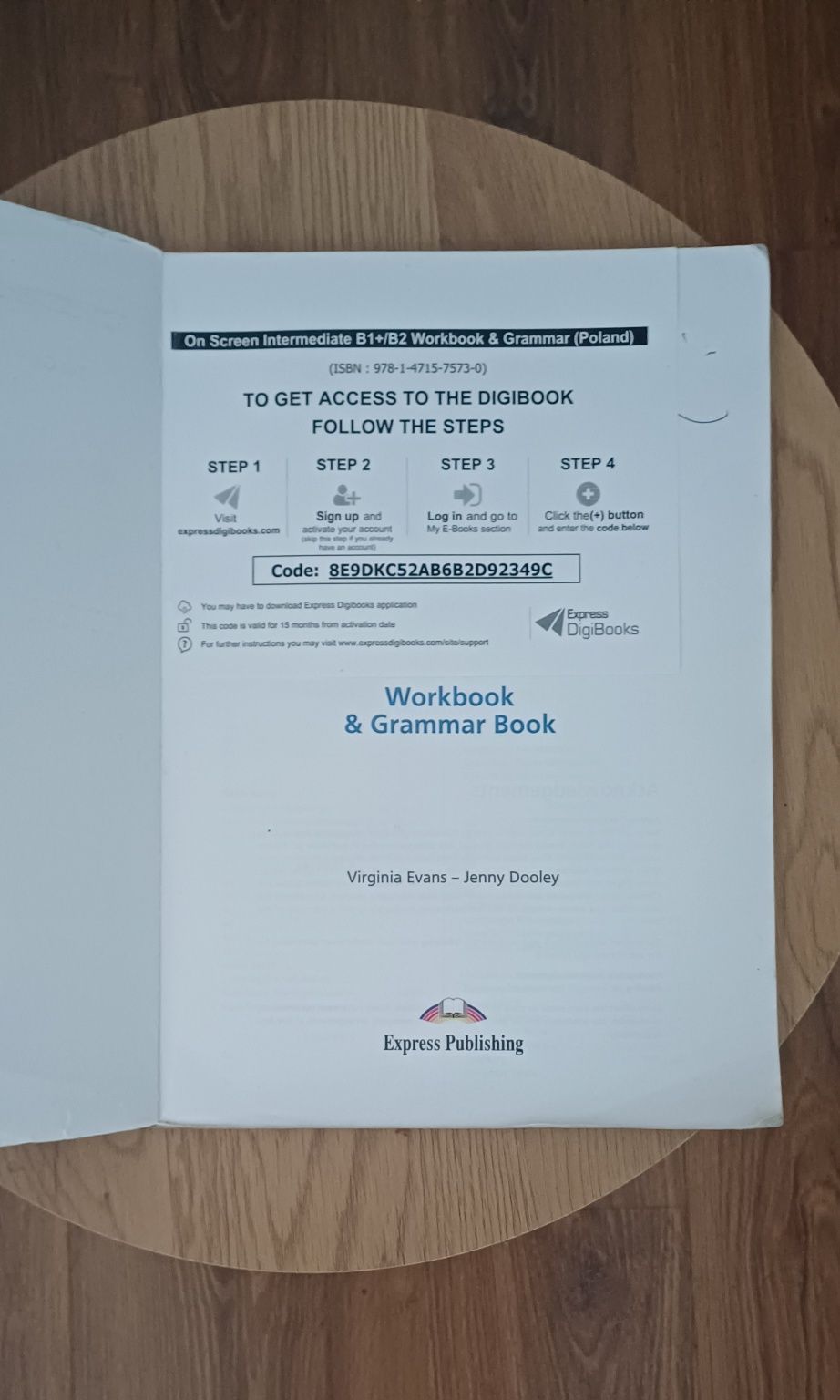 On screen B1+/B2  workbook i grammar book
