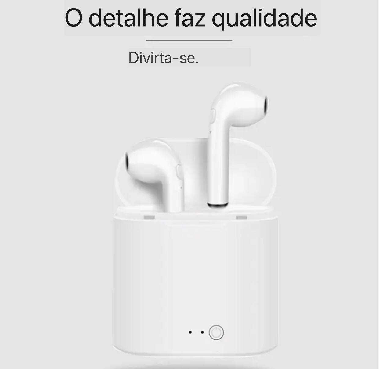 Auriculares I7 Bluetooth iOS e Android