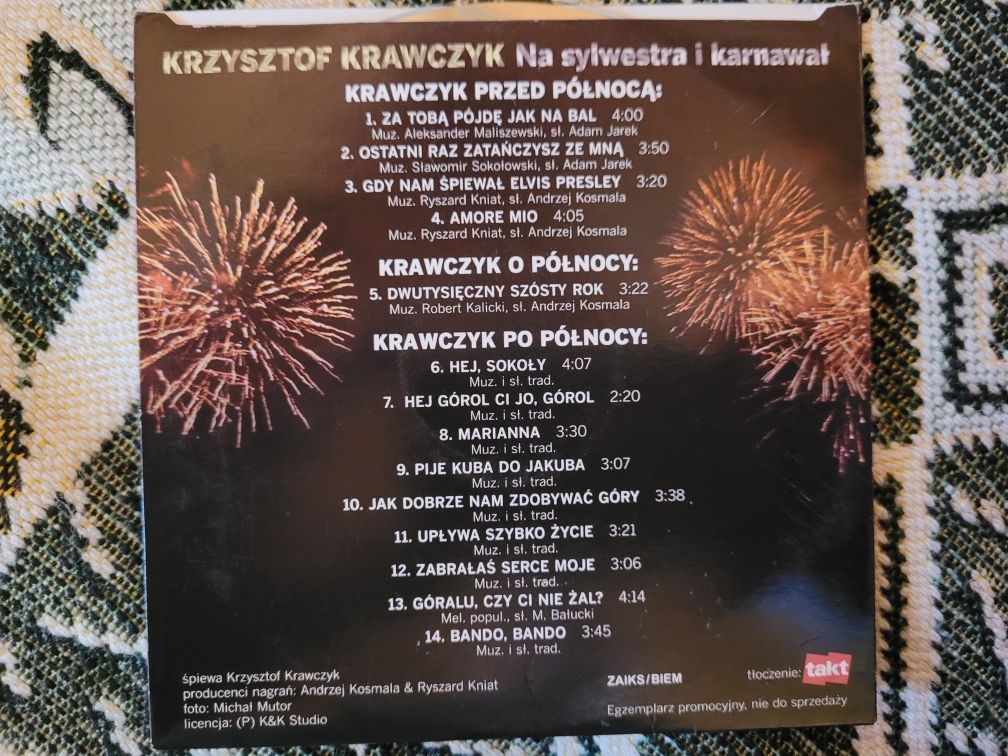 CD Krzysztof Krawczyk Na sylwestra i karnawał 2005 Takt/Nowy Dzień